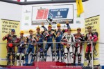 Josh 8Hr Podium - 
	Josh on the podium with the winning Suzuki Superbike team at the Phil